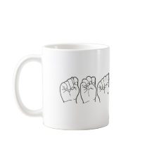 Tasse de professeur d'ASL - langue des signes