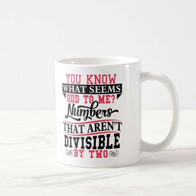 Tasse de professeur de maths de calembour de maths (Droite)