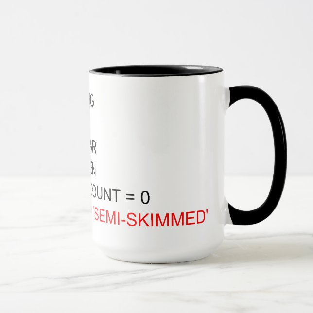 TASSE DE PROGRAMMATION DE THÉ DE SQL (Droite)