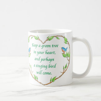 tasse de proverbe d'oiseau