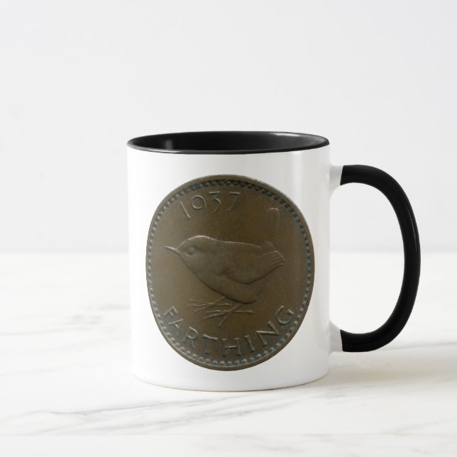 Tasse de quart de penny des 1937 Anglais (Droite)