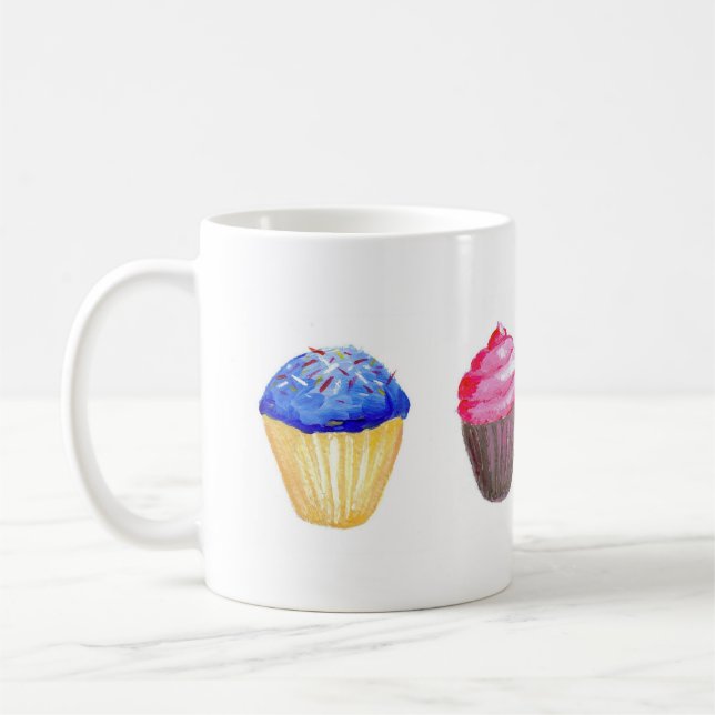 Tasse de quatre petits gâteaux (Gauche)
