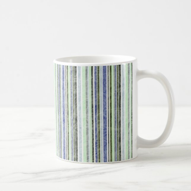 Tasse de rayure bleue (Droite)
