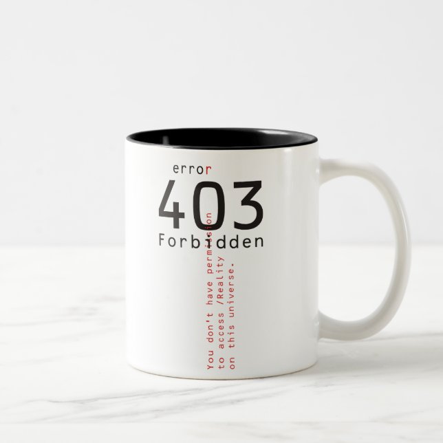 Tasse de réalité interdite par 403 (Droit)