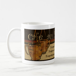 Tasse de recette de lait d'Au de café