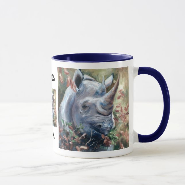 Tasse de règle de rhinocéros de rhinocéros (Droite)