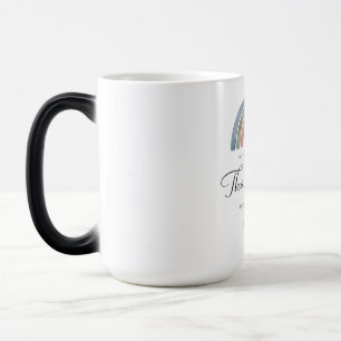 Tasse de remerciement pour enseignant arc-en-ciel