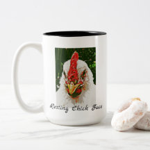 Tasse de repos de visage de poussin