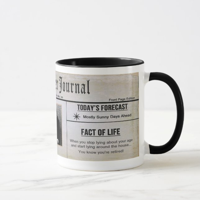 TASSE DE RETRAITE - INSERTION DE PHOTO - JOURNAL (Droite)