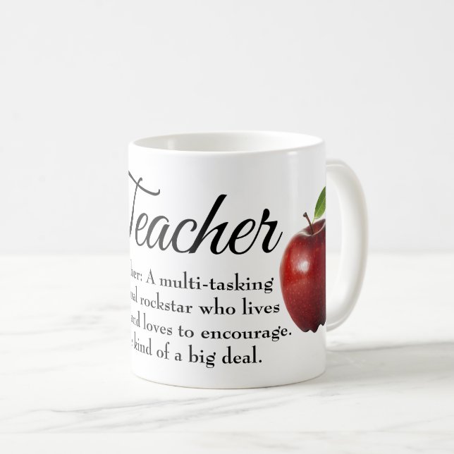 Tasse de Rockstar de professeur (Devant droit)