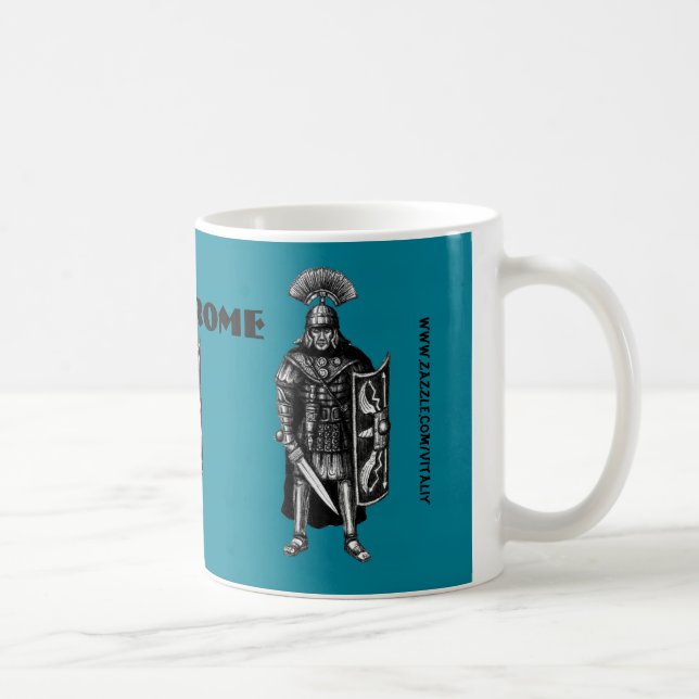 Tasse de Rome avec l'art romain de dessin de stylo (Droite)