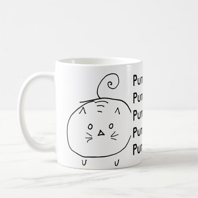 Tasse de ronronnement de ronronnement de (Gauche)