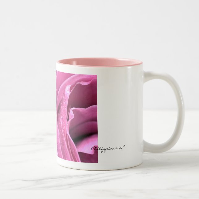 Tasse de rose de rose de 4:8 de Philippiens (Droit)
