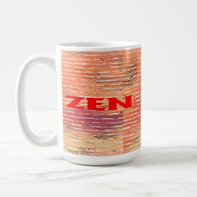 Tasse de roseaux rouges zen (Gauche)