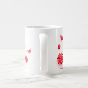 tasse de routine du matin fleurie, fête des mères
