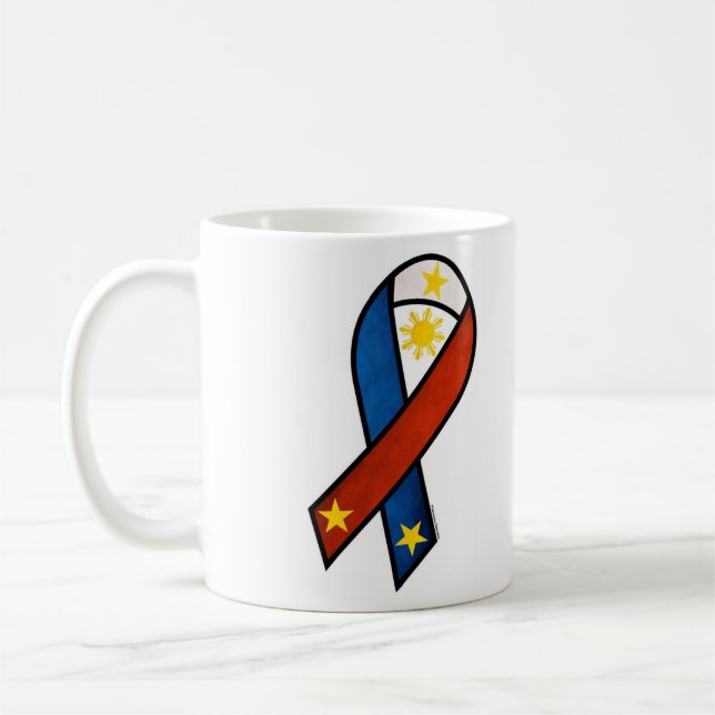 Tasse de ruban de "soutien" de Pinoy (Gauche)