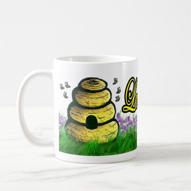 Tasse de ruche d'abeille (Gauche)