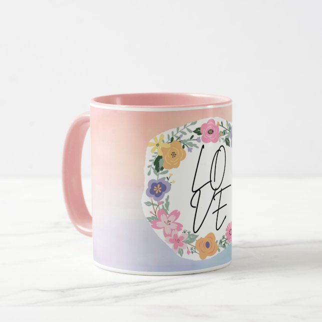 Tasse de Saint Valentin pour les amoureux (Devant gauche)