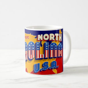 Tasse de salutation patriotique de Caroline du Nor