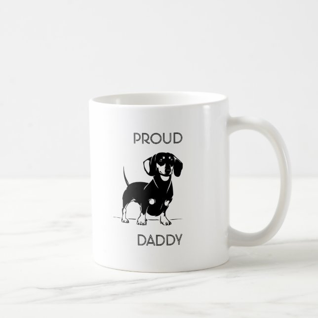 Tasse de saucisse illustrée par papa fier de (Droite)