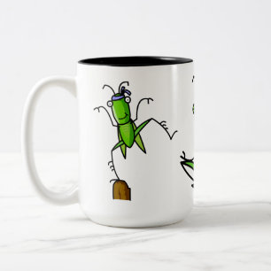 Tasse de sauterelle de la patience