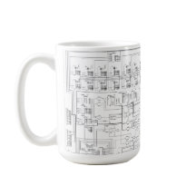 Tasse de schéma de principe