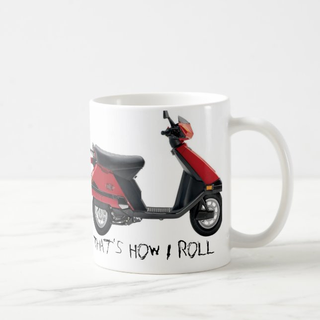 Tasse de scooter de joyeux anniversaire (Droite)