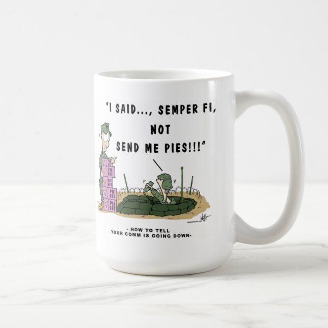 Tasse de SemperToons - COMM. vers le bas (Droite)