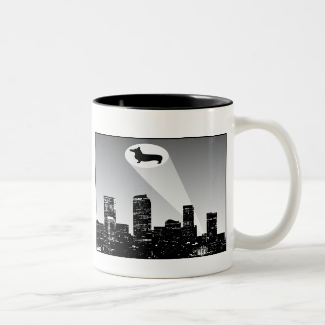 Tasse de signal de corgi (Droit)