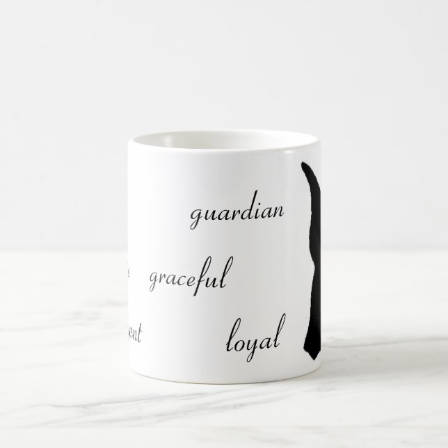 Tasse de silhouette de dobermann (Centre)
