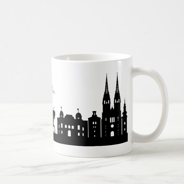 Tasse de silhouette de Zagreb (Droite)