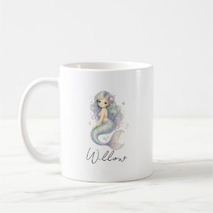 Tasse de sirène océanique à nom personnalisé