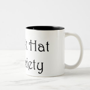 Tasse de société de casquette noir