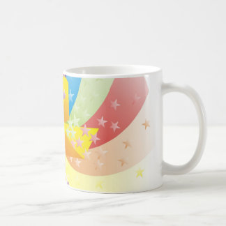Tasse de soleil d'arc-en-ciel