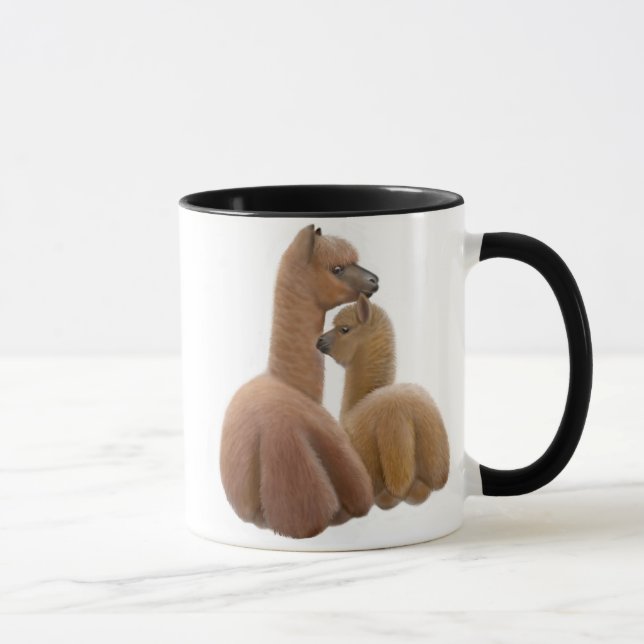 Tasse de sonnerie d'amour d'alpaga (Droite)