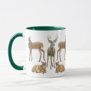 Tasse de sonnerie de cerfs communs coupée la queue