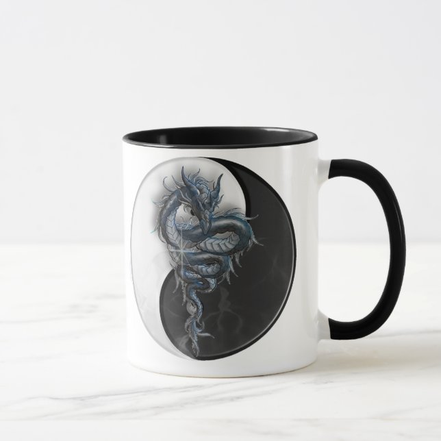 Tasse de sonnerie de dragon de Yin Yang (Droite)