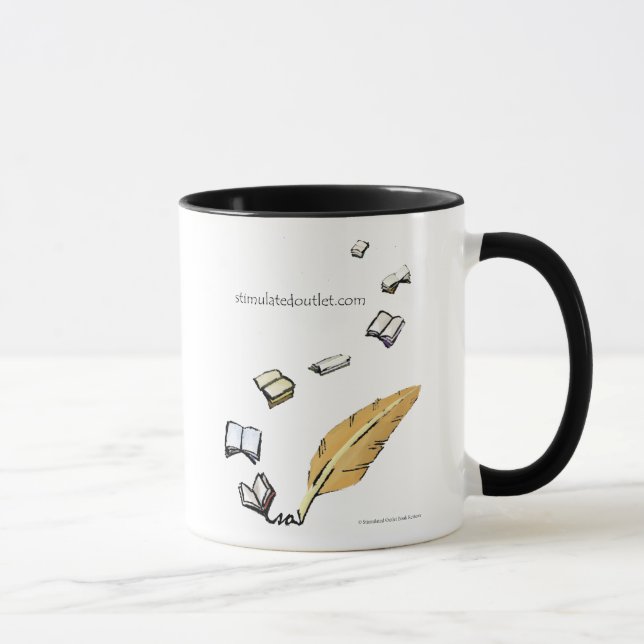 Tasse de sonnerie de mots en vol (noir) (Droite)