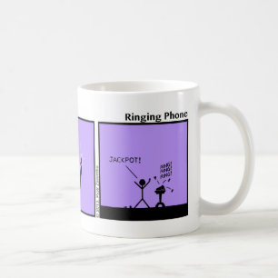 Tasse de sonnerie drôle de Stickman de téléphon