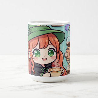 Tasse de sorcière rousse Kawaii Mug Art de café au