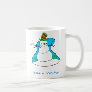 Tasse de soupe à bonhomme de neige