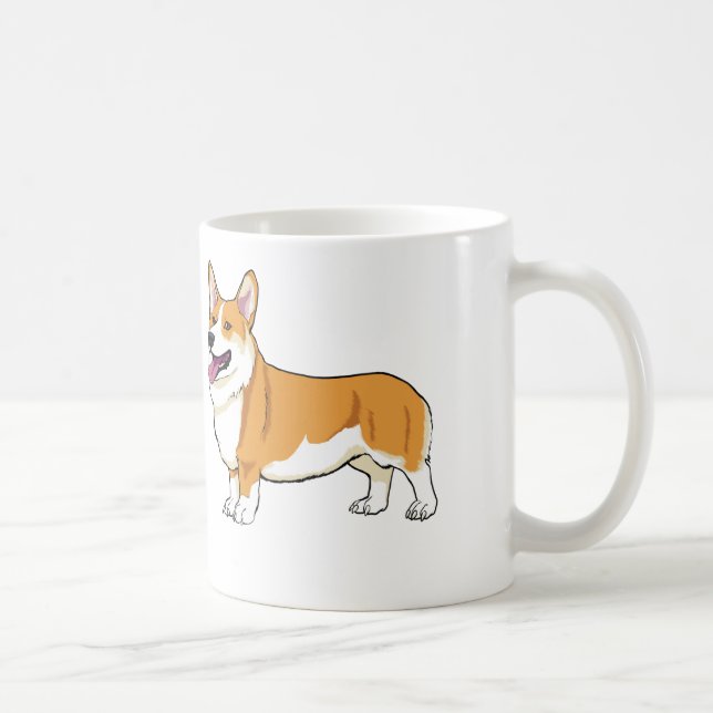 Tasse de sourire de corgi (Droite)