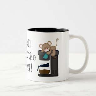 Tasse de souris d'amant de café d'amusement