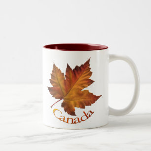 Tasse de souvenir de feuille d'érable du Canada de