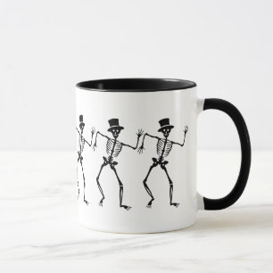 Tasse de squelettes de danse