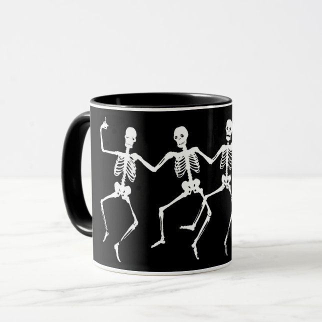 Tasse de squelettes de danse (Devant gauche)