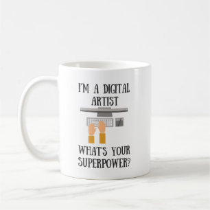 Tasse de super héros de la superpuissance