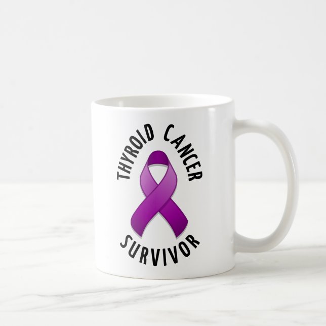 Tasse de survivant de cancer de la thyroïde (Droite)