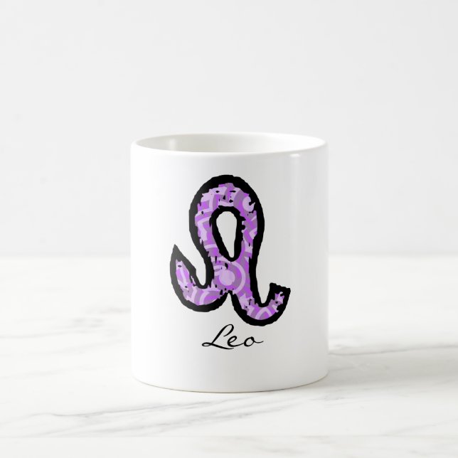 Tasse de symbole de Lion (style 1_purple) (Centre)