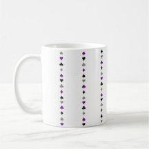 Tasse de symboles de fierté d'as